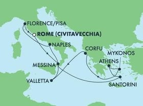 Visiting: Santorini Island, Piraeus  Athens, Mykonos, Corfu,...