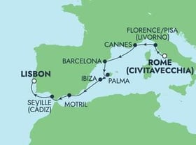 Visiting: Livorno  Florence Pisa, Cannes, Barcelona, Palma Majorca,...