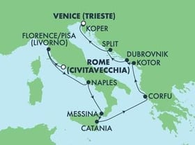 Visiting: Livorno  Florence Pisa, Naples Pompeii, Messina, Catania,...