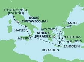 Visiting: Livorno  Florence Pisa, Naples Pompeii, Messina,...