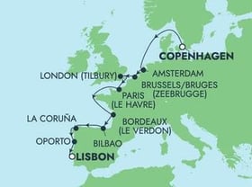 Visiting: Amsterdam, Zeebrugge Brussels Brugge, Tilbury London ...