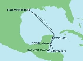 Visiting: Cozumel, Harvest Caye, Roatan  Bay Islands, Costa Maya