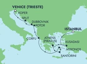 Visiting: Kusadasi, Piraeus  Athens, Santorini Island, Mykonos,...
