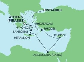 Visiting: Kusadasi, Rhodes, Limassol, Alexandria  Cairo, Heraklion...