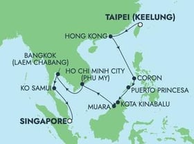 Visiting: Hong Kong, Coron, Puerto Princesa, Kota Kinabalu, Muara,...