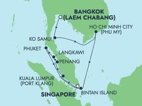 Visiting: Ko Samui, Phu My  Ho Chi Minh City, Bintan Island, Port...