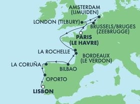 Visiting: Tilbury  London   England, Amsterdam  Ijmuiden, Zeebrugge...