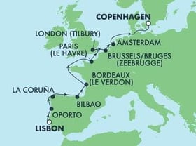 Visiting: Oporto, La Coruna, Bilbao, Le Verdon  Bordeaux, Le Havre...