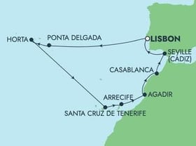 Visiting: Ponta Delgada, Horta, Azores, Santa Cruz De Tenerife,...