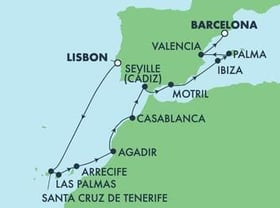 Visiting: Santa Cruz De Tenerife, Las Palmas  Gran Canaria,...
