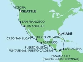Visiting: Cartagena  Colombia, Transit Panama Canal, Panama City...