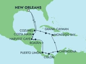 Visiting: Costa Maya, Harvest Caye, Roatan  Bay Islands, Puerto...