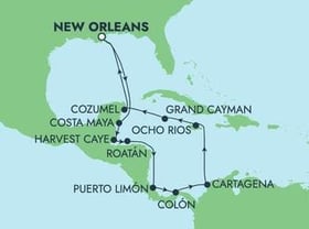 Visiting: Costa Maya, Harvest Caye, Roatan  Bay Islands, Puerto...