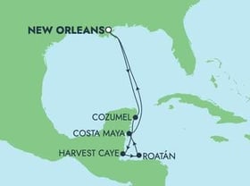 Visiting: Cozumel, Harvest Caye, Roatan  Bay Islands, Costa Maya