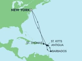Visiting: Basseterre, Bridgetown, St Johns Antigua, St Thomas