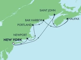 Visiting: Newport, Portland  Maine, Bar Harbor, Halifax, Saint John...