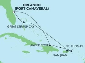 Visiting: Great Stirrup Cay, Ocho Rios, George Town, Cozumel