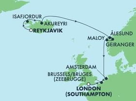 Visiting: Isafjordur, Akureyri, Alesund, Maloy, Geiranger,...