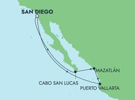 Visiting: Puerto Vallarta, Mazatlan, Cabo San Lucas