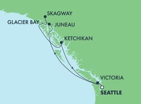 Visiting: Juneau, Skagway, Cruise Glacier Bay, Ketchikan (Ward...