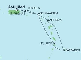 Visiting: Tortola, St  Johns  Antigua, Bridgetown, St Lucia,...