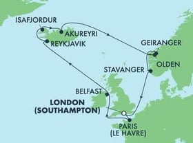 Visiting: Le Havre  Paris, Belfast  Northern Ireland, Reykjavik,...