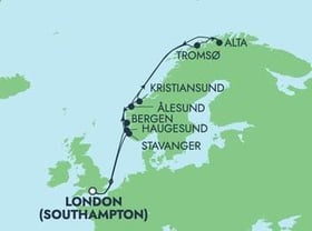 Visiting: Stavanger, Alesund, Tromso, Alta, Kristiansund, Bergen,...