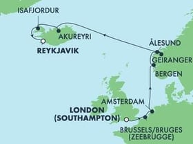 Visiting: Zeebrugge  Brussels Brugge, Amsterdam, Bergen, Geiranger,...