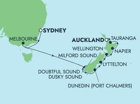 Visiting: Melbourne, Milford Sound, Cruise Doubtful Sound, Cruise...