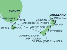 Visiting: Eden, Burnie  Tasmania, Melbourne, Milford Sound, Cruise...