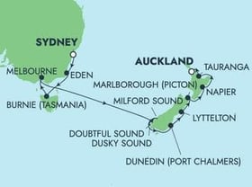 Visiting: Eden, Burnie  Tasmania, Melbourne, Milford Sound, Cruise...