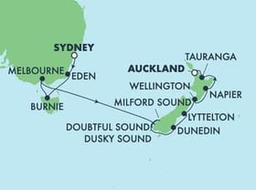 Visiting: Eden, Burnie  Tasmania, Melbourne, Milford Sound, Cruise...