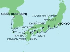 Visiting: Mount Fuji  Shimizu, Nagoya, Kyoto  Kobe, Kochi,...