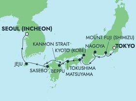 Visiting: Mount Fuji  Shimizu, Nagoya, Kyoto  Kobe, Tokushima,...
