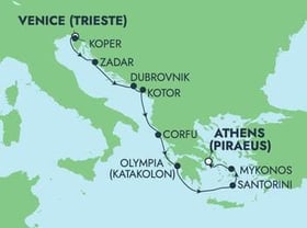 Visiting: Koper, Zadar, Dubrovnik, Kotor, Corfu, Olympia ...
