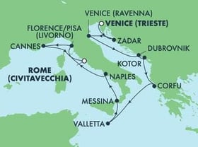 Visiting: Zadar, Venice (Ravenna), Dubrovnik, Kotor, Corfu,...