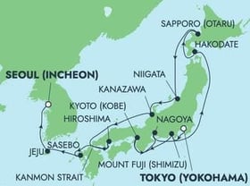 Visiting: Mount Fuji  Shimizu, Kyoto  Kobe, Nagoya, Hakodate,...