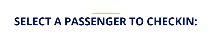 MSC Cruises - Web check in - Select a cruise passenger to check-in