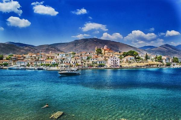 Beautiful Landscape Sea Summer Greece Galaxidi Mediterranean | by DanaTentis 600x400