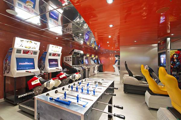 Game Arcades on the MSC Cruises -  MSC Musica same on MSC Orchestra