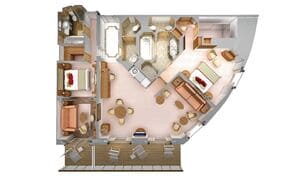 Silver Spirit - Royal Suite - Layout