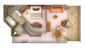Layout of a Silver Suite on Silver Spirit