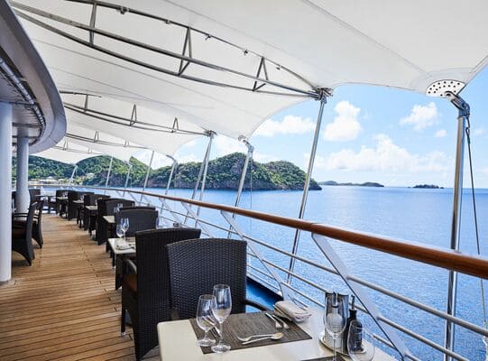 A lunch outdoor in La Terrazza, Silver Whisper