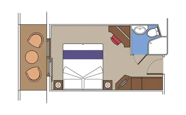 MSC Lirica - Balcony layout