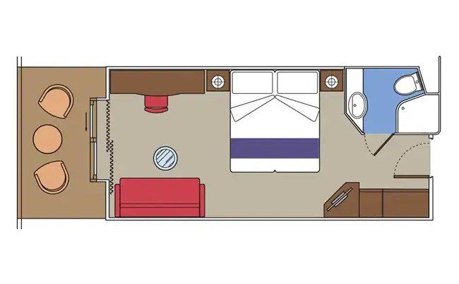 MSC Musica Baloncy Cabin Layout Plan