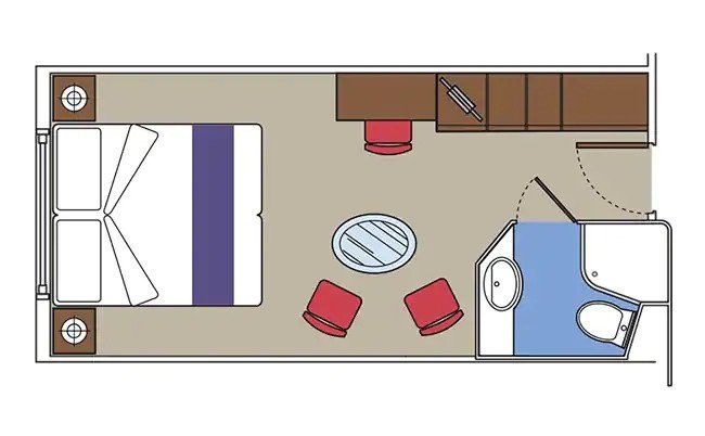 MSC Musica Ocean View Cabin  Plan