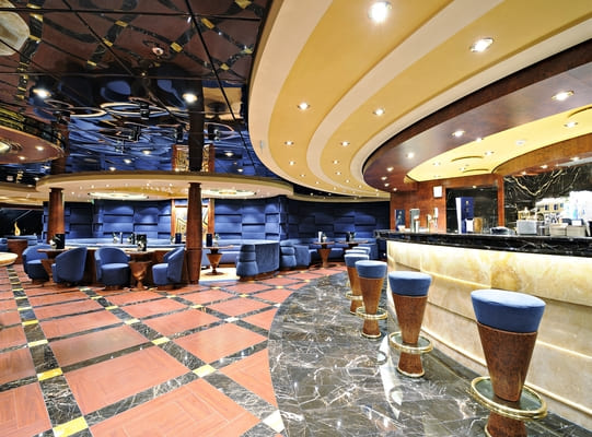 Top Sail lounge image, can see the bar and the lounge