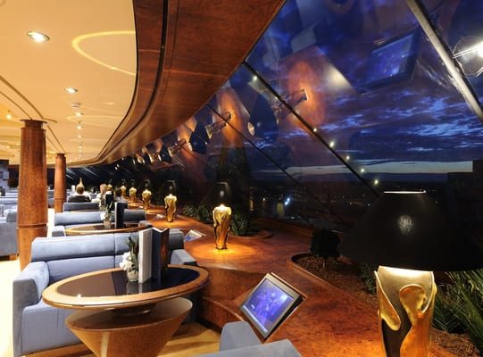 Top Sail Lounge at night on MSC Splendida
