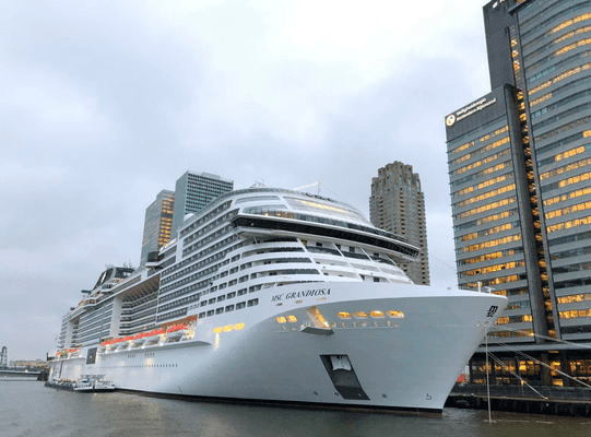 MSC Grandiosa in Port of Amsterdam