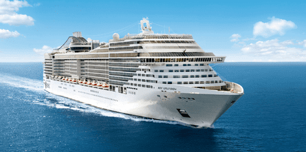 MSC Splendida - will start in 2023/2024 for the first time in South Africa